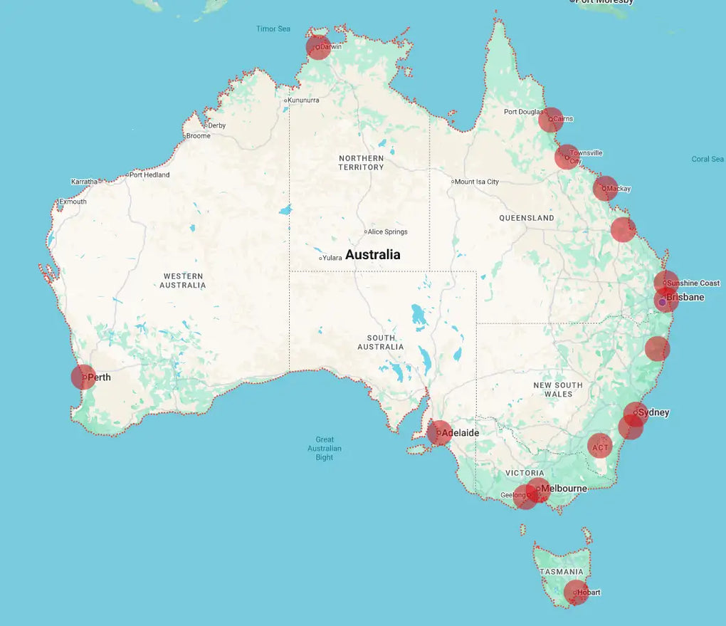 Installed Today Delivery regions