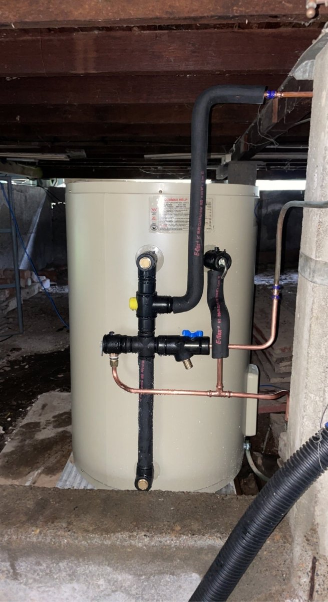 Aquamax SQUAT 160L Electric Hot Water System - Installed Today