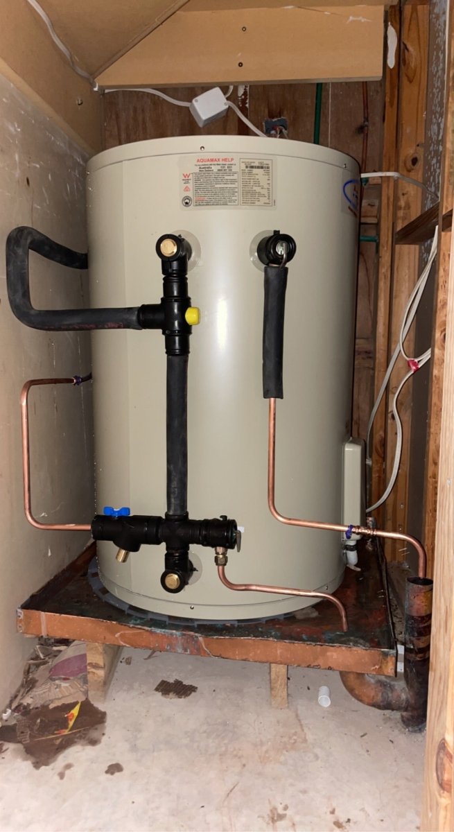 Aquamax SQUAT 160L Electric Hot Water System - Installed Today