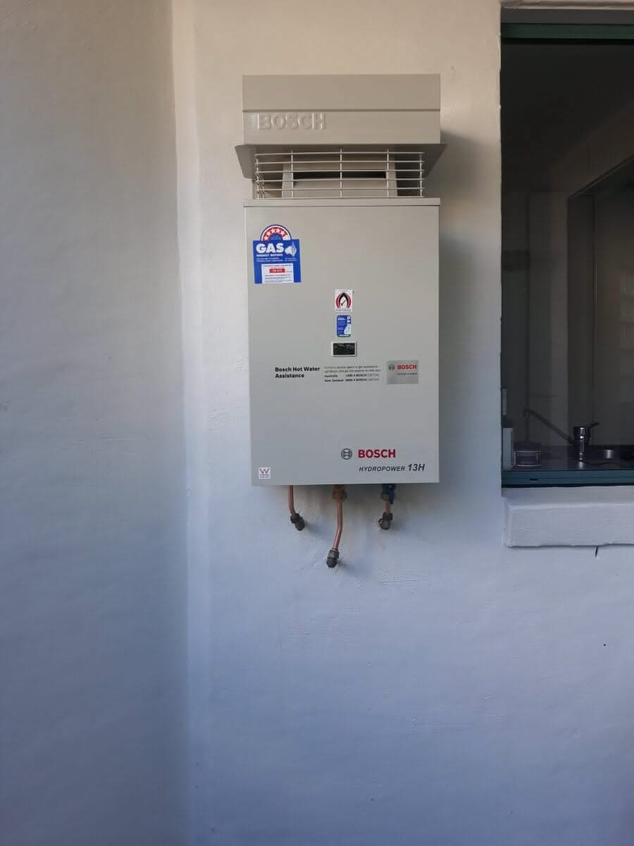 Bosch 16H LPG Gas Hot Water System - Installed Today