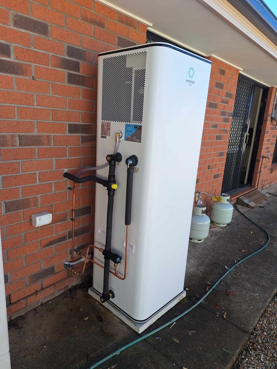 Emerald Plant 320L + E - Heater Heat Pump Hot Water System - Installed Today