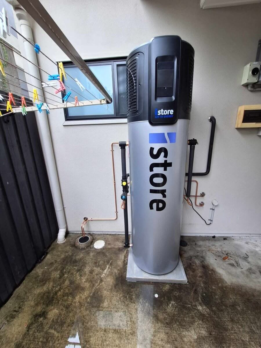 iStore 180L Heat Pump Hot Water System - Installed Today