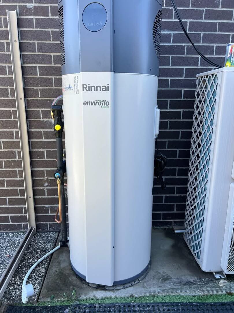 Rinnai E-Series 265L Heat Pump Hot Water System - Installed Today