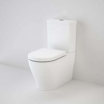 Caroma Luna Clean Flush Wall Face Back Entry Toilet Suite - Installed Today