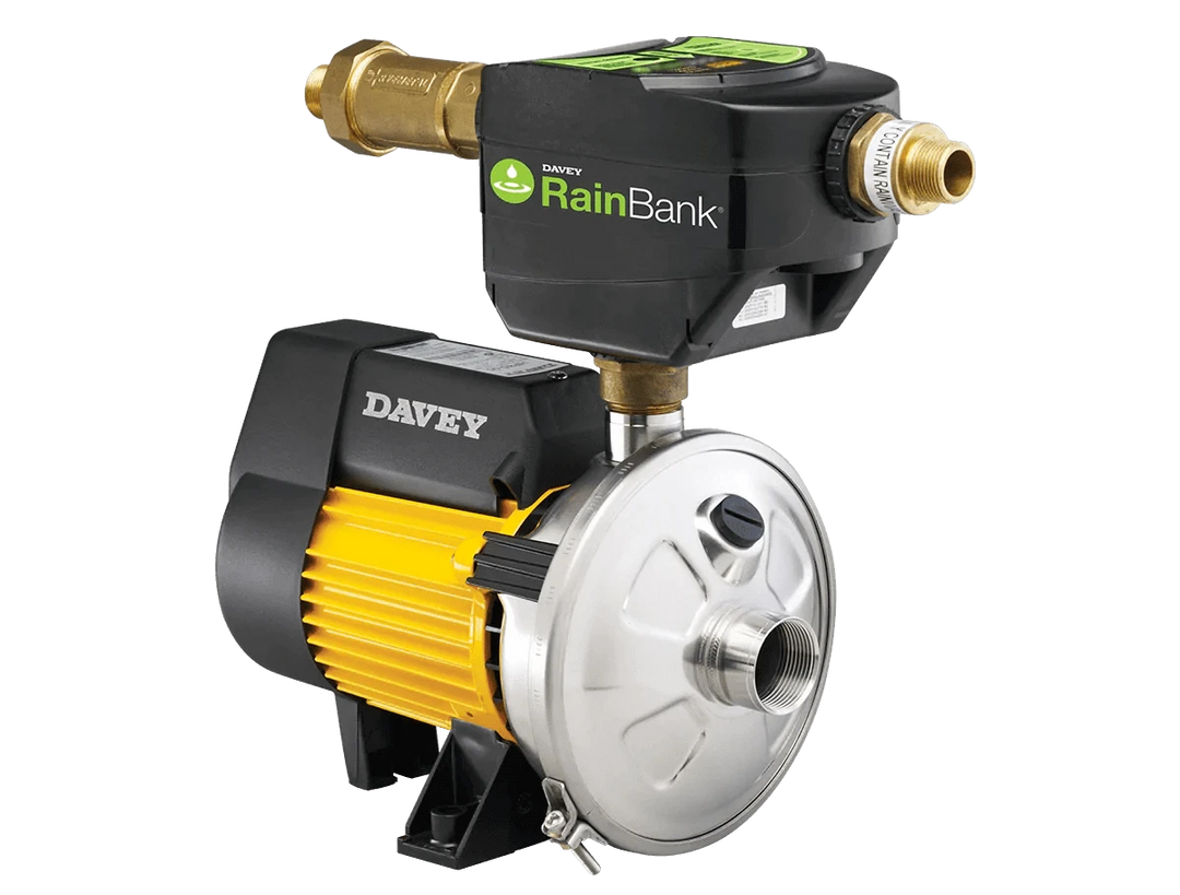 Davey Rainbank KRB2 Surface Mount Pump + Mains Backup + Controller + Optional Installation - Installed Today