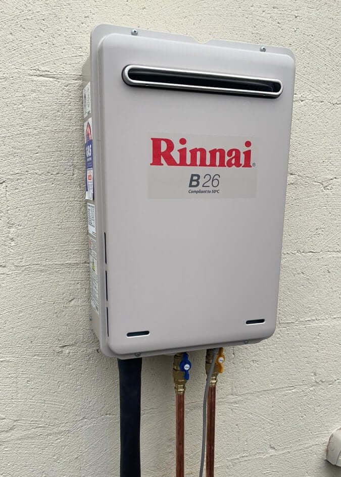 Rinnai B26 LPG Gas Hot Water System - Installed Today